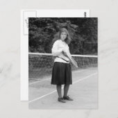 Tennisstil der 20er Jahre Postkarte (Vorne/Hinten)