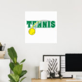 Tennistextgrafie Poster (Heimbüro)