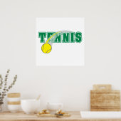 Tennistextgrafie Poster (Küche)
