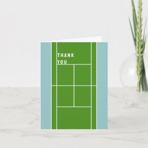 Tennisthemed Thank You Karte