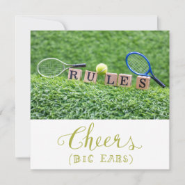 Tennisthemen Dankeskarte