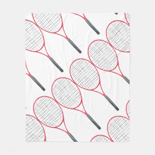 Tennisthemen Fleecedecke (Vorderseite)