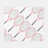 Tennisthemen Fleecedecke (Vorderseite (Horizontal))