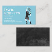 Tennistrainer Beruflich Trainer Sportlehrer Visitenkarte (Vorne/Hinten)