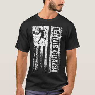Tennistrainer erschüttert Vintage amerikanische Fl T-Shirt