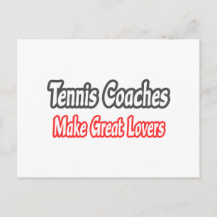 Tennistrainer...Große Liebhaber Postkarte