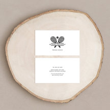 Tennistrainer Minimalistisch Schwarz-weiß