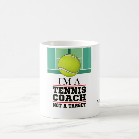 Tennistrainer nicht das Ziel mit dem Ball Kaffeetasse (Mittel)