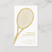 Tennistrainer und Personal Trainer Visitenkarte (Rückseite)