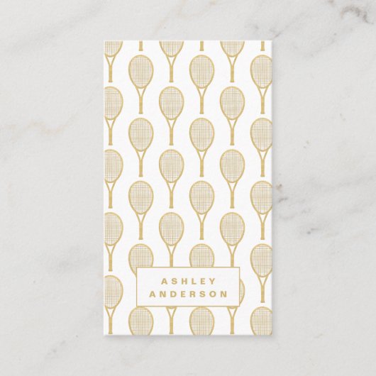 Tennistrainer und Personal Trainer Visitenkarte (Vorderseite)