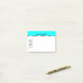 Tennistrainerlehrer PERSONIFIZIEREN minis Post-it Klebezettel (Auf Schreibtisch)