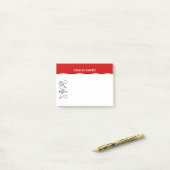 Tennistrainerlehrer PERSONIFIZIEREN Post-it Klebezettel (Auf Schreibtisch)