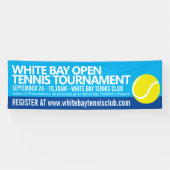 Tennisturnier Ball einfache grafische Veranstaltun Banner (Horizontal)