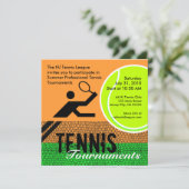 Tennisturnier Einladung 2 (Stehend Vorderseite)