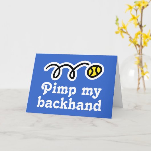 Tennisturnier Karte (Gelbe Blume)