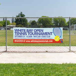 Tennisturnier Open-Event einfache Grafik Banner