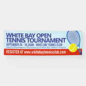 Tennisturnier Open-Event einfache Grafik Banner (Horizontal)