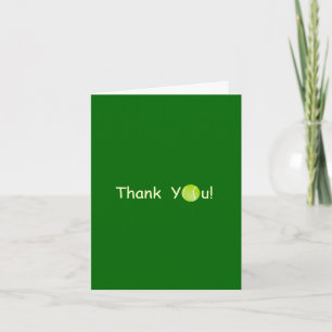 Tennisturnier Thank You Card Dankeskarte