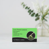 Tennisunterricht Moderne Visitenkarten Visitenkarte (Stehend Vorderseite)