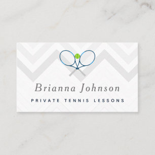 Tennisunterricht Private Coach Sport Social Media Visitenkarte