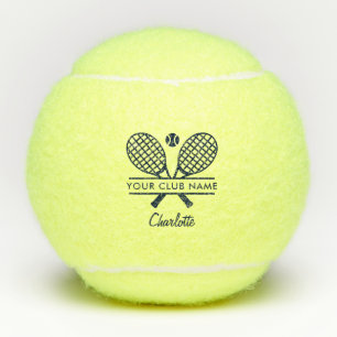 Tennisvereinsname Spielernamen Schriftzug Personal Tennisbälle