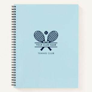Tennisvereinsname Team Trainer Navy Blau Benutzerd Notizblock