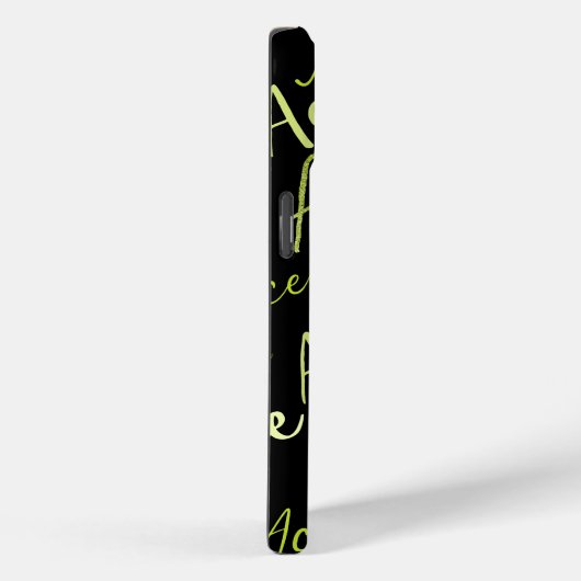 Tennisvolleyball perfekt dienen Ace Text Muster Case-Mate iPhone Hülle (Rückseite / Rechts)