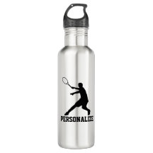 Tenniswasserflasche mit personalisiertem Namen