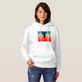 Tennisweibchen-Retro Hoodie (Vorne ganz)