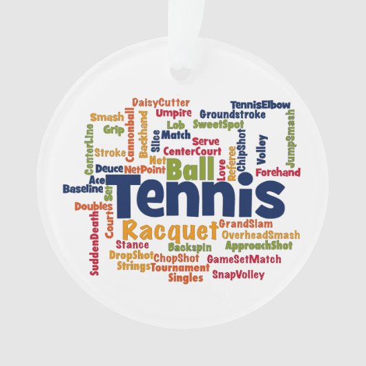 Tenniswolke Ornament (Vorderseite)