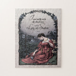 Tennyson "Lady of Shalott" Viktorianisches Puzzle