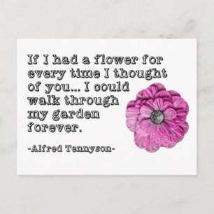 Tennyson Liebe Gedicht Postcard Postkarte