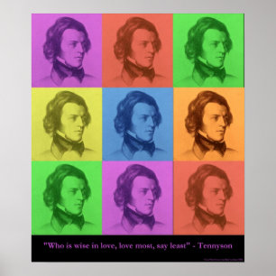 Tennyson "Liebe ist lang" Pop Art Canvas Print Poster