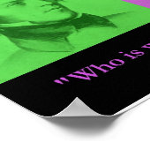 Tennyson "Liebe ist lang" Pop Art Poster (Ecke)
