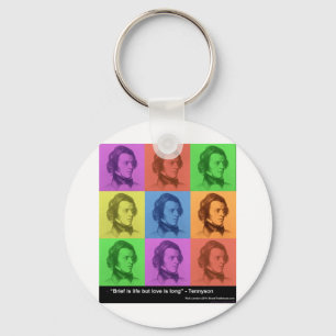 Tennyson "Liebe ist lang" Zitat PopArt Geschenke & Schlüsselanhänger