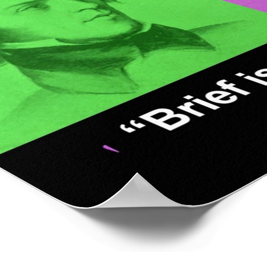 Tennyson "Liebe ist lang" Zitat PopArt-Plakatdruck Poster (Ecke)