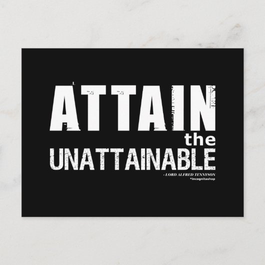 Tennyson Quote Postkarte (Vorderseite)