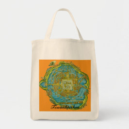 Tenochtitlan-Karte der aztekischen Hauptstadt  Tragetasche