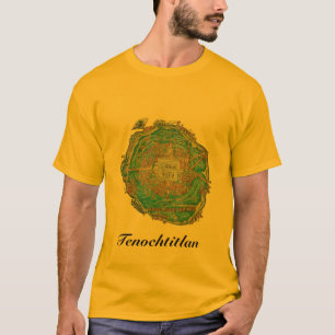 Tenochtitlan Map-Shirt T-Shirt