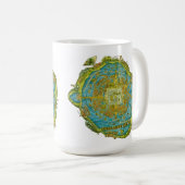 Tenochtitlan Map Wall Clock Kaffeetasse (VorderseiteRechts)