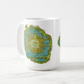 Tenochtitlan Map Wall Clock Kaffeetasse (Vorderseite Links)