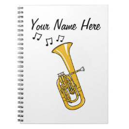 Tenor Horn Brass Musician Music Teacher Custom Notizblock