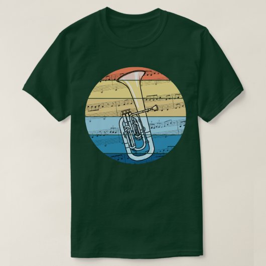 Tenor Horn Music Notation Hornist Brass Musiker T-Shirt (Design vorne)