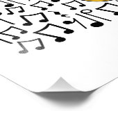 Tenor Horn Musical Notes Hornist Brass Musiker Fotodruck (Ecke)