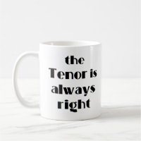 Tenor ist immer richtig