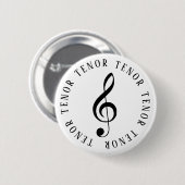 Tenor Singer Treble Clef Button (Vorne & Hinten)