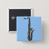 Tenorsaxofon Button (Vorne & Hinten)