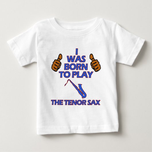 Tenorsaxofon Musicalentwürfe Baby T-shirt (Vorderseite)