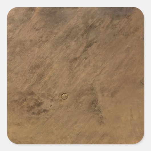 Tenoumer-Krater in Mauretanien Quadratischer Aufkleber (Vorderseite)
