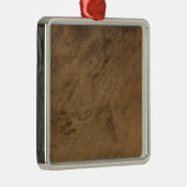 Tenoumer-Krater in Mauretanien Silbernes Ornament (Rechts)